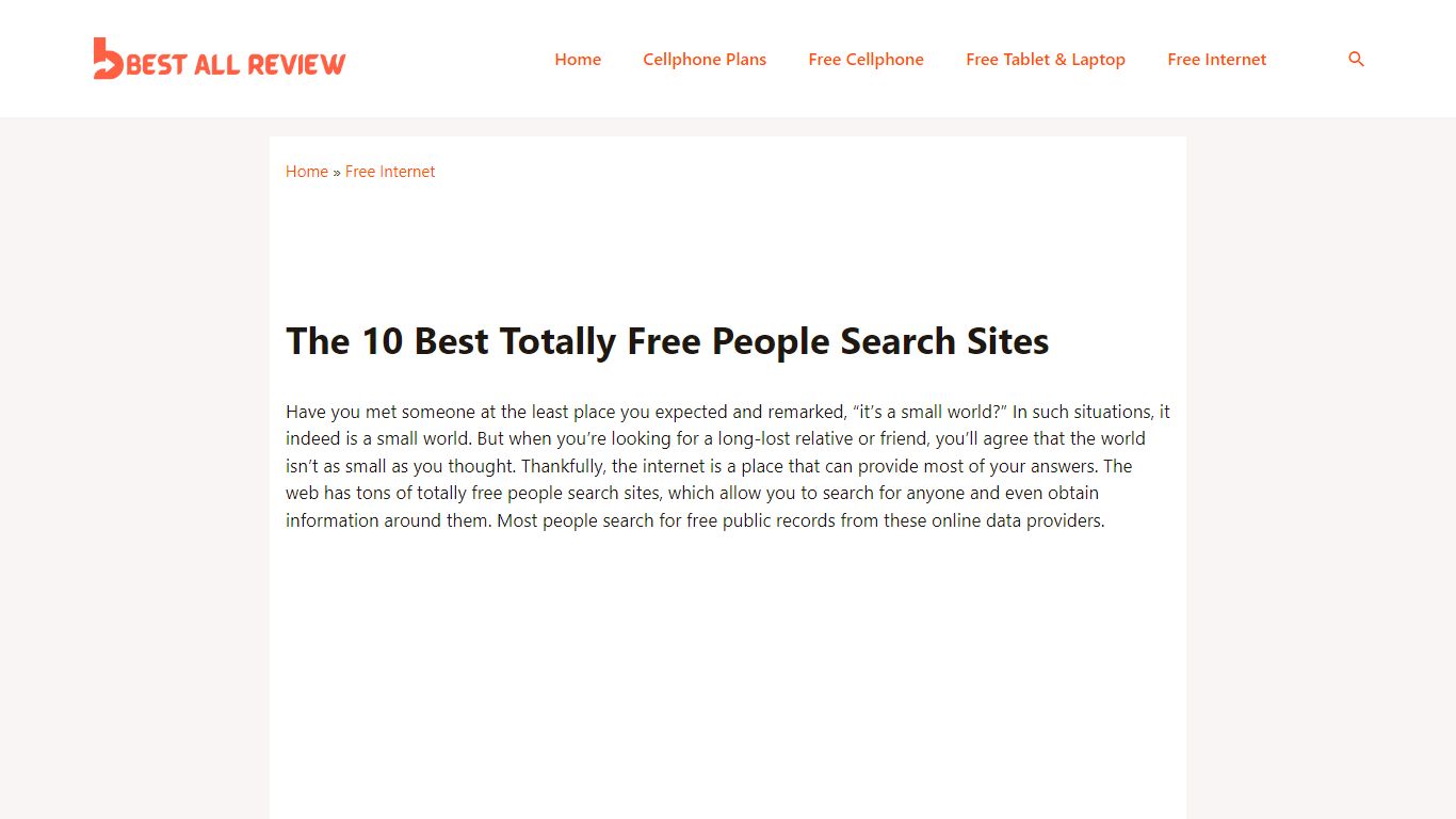 The 10 Best Totally Free People Search Sites - Best All Review